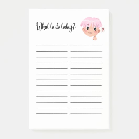 今日の対処方法： ポストイット (正面)