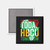 今日の小学校 HBCU 明日のイラスト マグネット (正面/裏面)