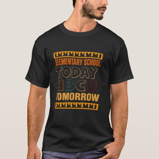 今日の小学校 HBCU 明日の少年たち Tシャツ (正面)