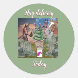 今日の干し草 ラウンドシール