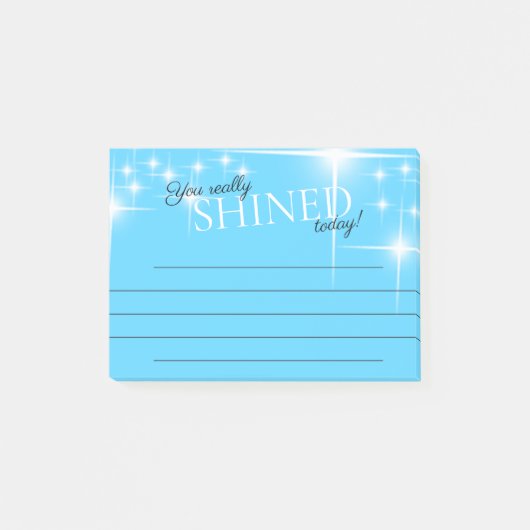 今日の従業員の認識賞のノートを共有した ポストイット (正面)