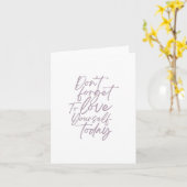 今日の忘れあいさつきカードを愛してはいけない カード (黄色い花)