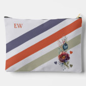 今日の愛の追加イニシャルフローラ化粧品 アクセサリーポーチ (裏面)