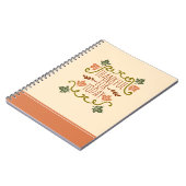 今日の感謝祭|のノートのために感謝している ノートブック (左側)