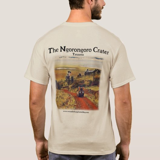 今日の探索を開始 – Ngorongoro Crater Tシャツ (裏面)