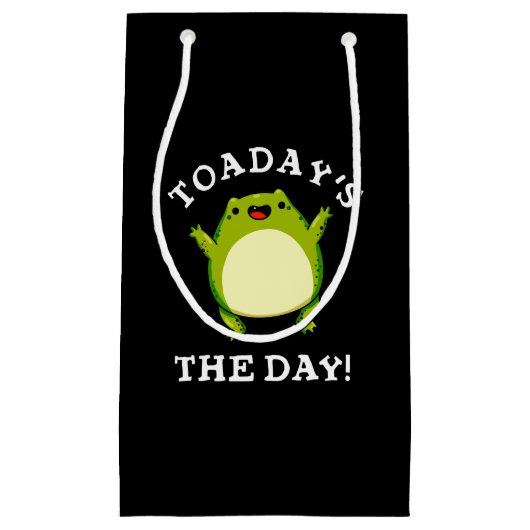 今日の日トアドプおもしろいンダークBG スモールペーパーバッグ (正面)