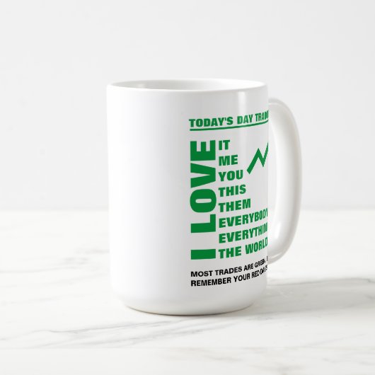 今日の日取引マグカップ コーヒーマグカップ (正面右)