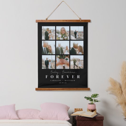 今日の明日は永遠結婚の写真の壁のタペストリー 吊り下げ型タペストリー (寝室)