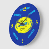 今日の時計を笑わせたか ラージ壁時計 (傾斜)