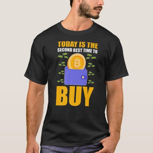 今日の暗号通貨はBu最高のに2番目の時間 Tシャツ (正面)