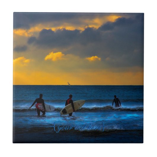 今日の最後の波 タイル (正面)