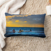 今日の最後の波 ランバークッション (ブランケット)