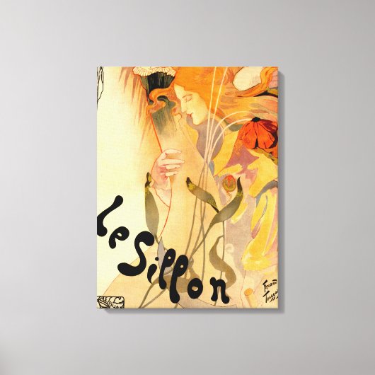今日の最高ののフランスのGARDEN FAIRY POSTERART CANVAS キャンバスプリント (正面)