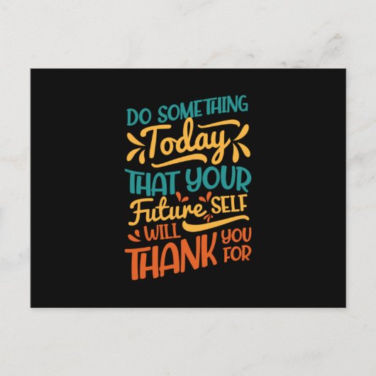 今日の未来を思い描く ポストカード (正面)