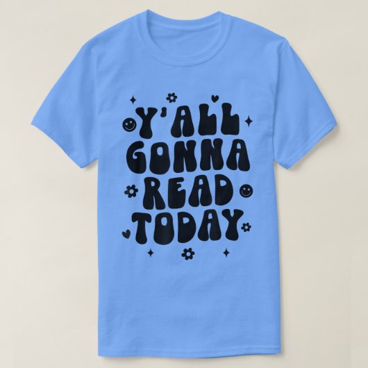 今日の本読好きのラ読リア Tシャツ (デザイン正面)