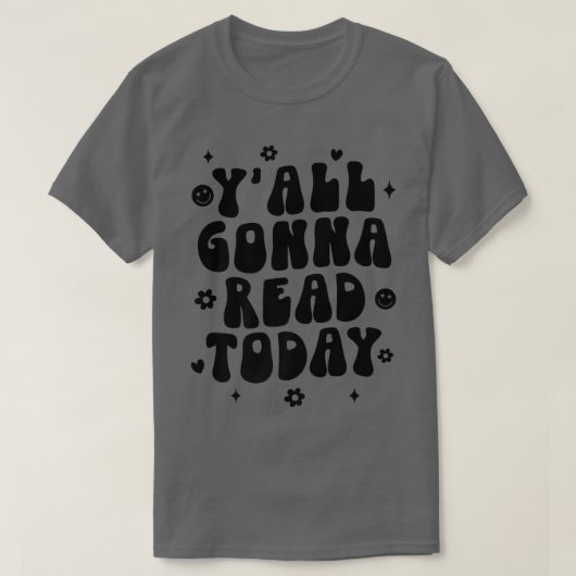 今日の本読好きのラ読リア Tシャツ (デザイン正面)
