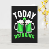 今日の楽しい飲酒タイムカード カード (黄色い花)