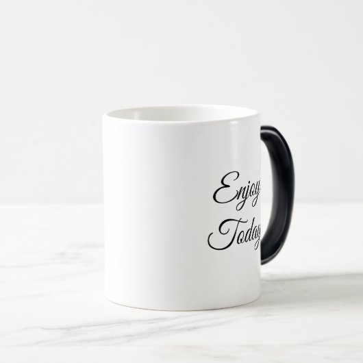 今日の楽しむコ前向きーヒーのマグカップ モーフィングマグカップ (正面右)