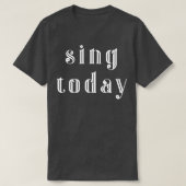 今日の歌2 Tシャツ (デザイン正面)
