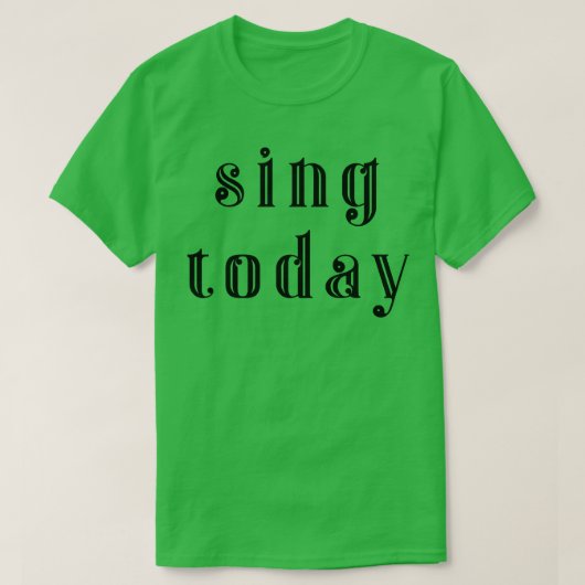 今日の歌3 Tシャツ (デザイン正面)