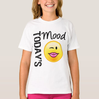 今日の気分の絵文字気のあるそぶりをした Tシャツ