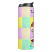 今日の気分、レトロレディーホールディングワイン タンブラー (回転左)