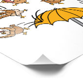 今日の気象予報鶏の天気 フォトプリント            (角)