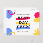 今日の準備最高のはいつでも! ポストカード (正面/裏面)