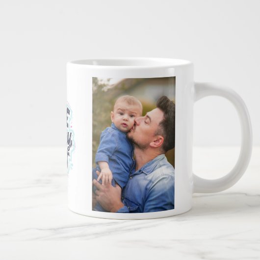 今日の父素晴らしの日を専門マグカップにする ジャンボコーヒーマグカップ (右)