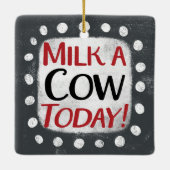今日の牛乳オーナメント セラミックオーナメント (裏面)