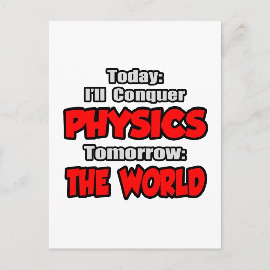 今日の物理学…明日の世界 ポストカード (正面)