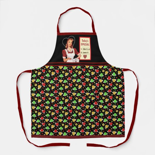 今日の特別ポスター エプロン (正面)