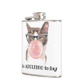 今日の猫の不倫おもしろい禁止 フラスク (左)