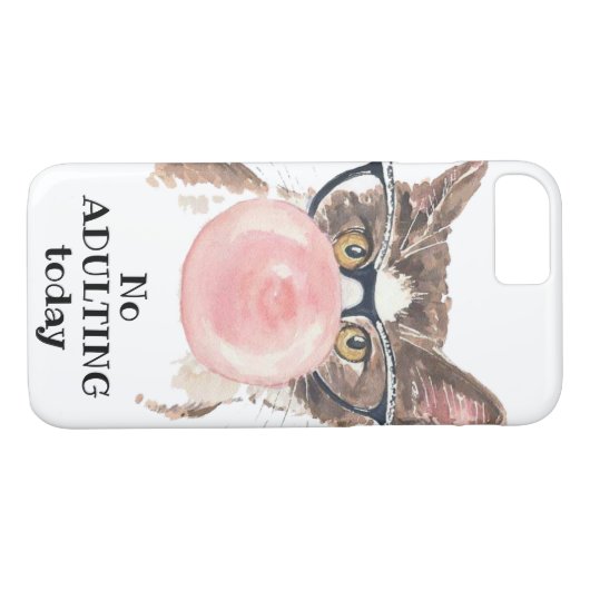 今日の猫の不倫おもしろい禁止 Case-Mate iPhoneケース (裏面(横))