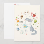 今日の猫ブレンド サンキューカード (正面/裏面)