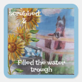 今日の甘いジェイミーの満たされた谷 スクエアシール (正面)