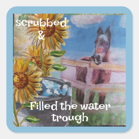 今日の甘いジェイミーの満たされた谷 スクエアシール (正面)