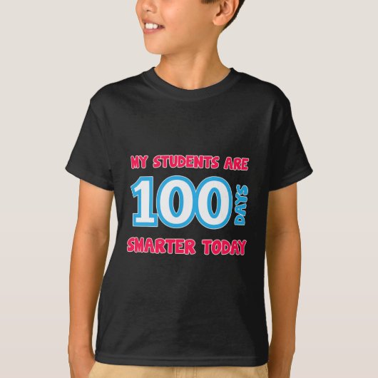 今日の生徒たちは100日賢くなった Tシャツ (正面)