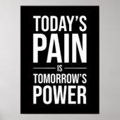 今日の痛みは明日の力やる気を起こさせる- ポスター (正面)