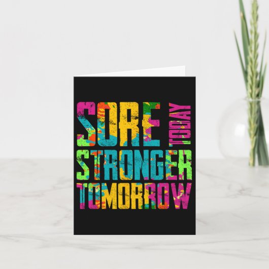 今日の痛み強い明日のやる気を起こさせるトレーニング カード (正面)