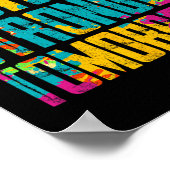 今日の痛み強い明日のやる気を起こさせるトレーニング ポスター (角)