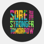 今日の痛み強い明日のやる気を起こさせるトレーニング ラウンドシール (正面)