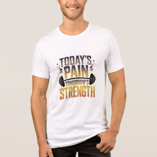 今日の痛み明日の強さやる気を起こさせるD05 トライブレンドTシャツ