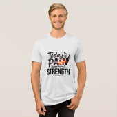 今日の痛み明日の強さやる気を起こさせるD-05 トライブレンドＴシャツ (正面全面)