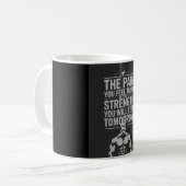 今日の痛み、明日の体力 コーヒーマグカップ (正面左)