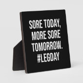 今日の痛み、明日の痛み、足の日おもしろい- フォトプラーク (正面)