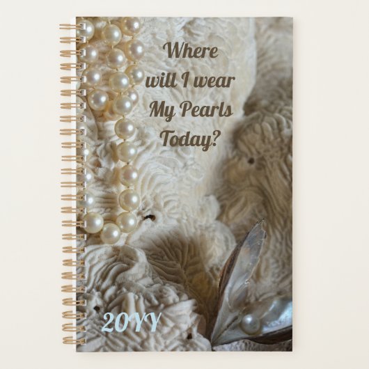 今日の真珠の衣服場所エレガント プランナー手帳 (正面)