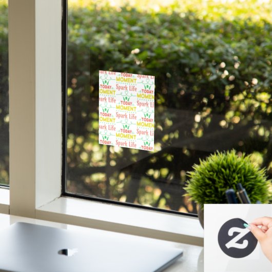 今日の瞬間、スパークライフトートバッグ ウィンドウサイン (オフィス)