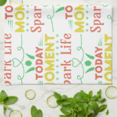 今日の瞬間、スパークライフトートバッグ キッチンタオル (折り畳み)