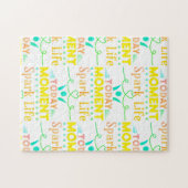 今日の瞬間、スパークライフトートバッグ ジグソーパズル (横)